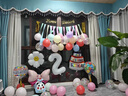 iosn小紅書(shū)ins氣球生日裝飾場(chǎng)景布置兒童派對1歲女孩寶寶生日氣球拍照 小紅書(shū)同款生日裝飾H款 曬單實(shí)拍圖