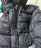 艾萊依陳都靈同款女士羽絨服2025泡芙短款連帽抽繩保暖冬外套 月夜黑M 曬單實(shí)拍圖
