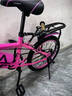 津馳遠兒童自行車(chē)6-10-15歲碟剎中大童山地男女孩學(xué)生單車(chē)一體輪腳踏車(chē) 車(chē)燈款|粉色+單速+雙碟剎+輻條輪 18寸【身高115-140cm】約6-10歲 曬單實(shí)拍圖