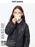 MiniPeace太平鳥(niǎo)童裝冬新女童羽絨服FBACF4131 黑色 140cm 曬單實(shí)拍圖