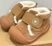 泰蘭尼斯童鞋冬季棉鞋學(xué)步鞋男童鞋子兒童加絨保暖靴子女童雪地靴棕色22 曬單實(shí)拍圖