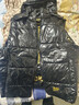 皮爾卡丹黑金鵝絨羽絨服馬甲男女同款冬季連帽寬松時(shí)尚背心保暖外套馬夾潮 黑色【男女同款 高定面料】 3XL 190 【170-185斤】 曬單實(shí)拍圖