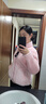 雅鹿衛衣女男加絨加厚運動(dòng)保暖抓絨衣雙面穿搖粒珊瑚絨情侶外套 ZZ22028嫩粉-女【雙面穿】 L 曬單實(shí)拍圖
