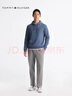 Tommy Hilfiger25春夏新款男裝雙面布鑲邊口袋抽繩運動(dòng)針織衛褲長(cháng)褲休閑褲 灰色P91 M 曬單實(shí)拍圖