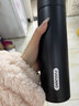 富光保溫杯316不銹鋼智能顯溫便攜水杯 黑色480ml顯溫款+圓筒禮盒包裝 曬單實(shí)拍圖