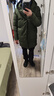 西域駱駝（VANCAMEL）棉服男冬季大碼男士保暖棉服外套中長(cháng)款軍大衣棉衣 軍綠 L 曬單實(shí)拍圖