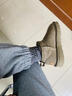 UGG EVERSHEEPSKINS周冬雨同款UGGmini百搭雪地靴低幫短筒皮毛一體厚底5cm增高雪地靴 mini薄底-灰色 40 曬單實(shí)拍圖