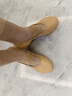 廣場(chǎng)舞蹈教師鞋室外成人軟底女肚皮古典民族現代舞練功芭蕾舞蹈鞋 駝色2cm平跟 37 曬單實(shí)拍圖