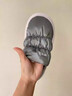 樸西厚底棉拖鞋男士冬季包跟室內家居保暖防滑毛毛加絨踩屎感棉鞋外穿 太空灰 均碼 40-41（適合39-40） 曬單實(shí)拍圖