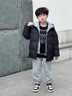 新款男童棉衣假兩件秋冬季羽絨棉服保暖連帽加厚棉服兒童上衣外套 黑色 【加厚不跑絨秒發(fā)京東】 150 建議身高135-145CM 曬單實(shí)拍圖