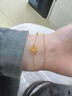 中國黃金（CHINA GOLD）黃金織夢(mèng)網(wǎng)手鏈女士足金雙層手鏈首飾婦女節生日禮物送女朋友老婆 織夢(mèng)網(wǎng)雙層手鏈   約2.4g 曬單實(shí)拍圖