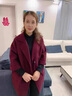 恒源祥媽媽春裝呢子外套2025新款女士風(fēng)衣氣質(zhì)高貴中老年針織雙面呢大衣 酒紅色+打底衫 L 建議95-110斤 曬單實拍圖
