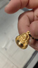 周大生黃金吊墜女足金佛公掛墜彌勒佛新年禮物送女友2.35g 曬單實(shí)拍圖