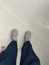 金利來(lái)（Goldlion）女鞋小個(gè)子厚底德訓鞋復古擦色圓頭休閑板鞋女G601530292灰色38 曬單實(shí)拍圖