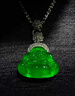 帝王綠翡翠大佛公吊墜冰種緬甸正品高端滿(mǎn)綠玉佛玻璃種玉墜送禮 曬單實(shí)拍圖