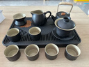 茶藝貴族優(yōu)品山行黑陶11頭配觀(guān)山茶盤(pán)禮盒裝功夫茶具套裝陶瓷家用小套餐 曬單實(shí)拍圖