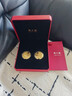 周大福文化祝福系列龍鳳囍字黃金金章金幣婚嫁情侶男女(一對)情人節禮物 EOR1084 曬單實(shí)拍圖