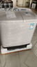 美的（Midea）半自動(dòng)雙桶洗衣機 8公斤洗+5.5脫水雙缸波輪 老人簡(jiǎn)易操作 品質(zhì)電機小巧不占地 租房宿舍必備 二級 MP8DS136 曬單實(shí)拍圖