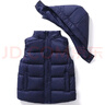 雅鹿2025新款兒童羽絨馬甲男童女童背心輕薄羽絨服外穿坎肩馬夾內膽 藏青 160 曬單實(shí)拍圖