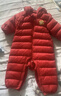 巴拉巴拉嬰兒輕薄羽絨服寶寶連體衣兒童男女童冬裝造型可愛(ài)時(shí)尚萌 紅色小熊-白鴨絨 90 cm-充絨量48g 曬單實(shí)拍圖