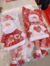 花羽夢(mèng)（HUAYUMENG）新款圣誕襪大號禮物袋幼兒園糖果袋圣誕老人禮品袋新年春節裝飾品 圣誕老人款（一對2只） 曬單實(shí)拍圖