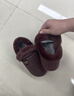 ECAC老人棉鞋防滑女士冬季加絨保暖加絨加厚男老式中老年人棉拖鞋包跟 酒紅色【暖腳更暖心】 38-39 【正碼正拍】 曬單實(shí)拍圖