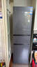 海爾（Haier）冰箱218L三門(mén)玻璃面板新一級能效雙變頻三開(kāi)門(mén)風(fēng)冷黑金凈化軟冷凍家用冰箱大容量BCD-218WGHC3E9YS 曬單實(shí)拍圖
