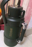 唯水唯水316正品保溫杯車(chē)載特厚機械旅行宿舍背帶矮胖大容量保溫壺 黑色4000ML【約8斤水】 曬單實(shí)拍圖