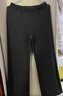UR秋季新款女裝簡(jiǎn)約休閑純色百搭松緊腰喇叭褲UWB650005 黑色 M 曬單實(shí)拍圖