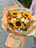 愛(ài)里有花【同城小時(shí)達】向日葵鮮花混搭花束 同城配送 【升級新款】3朵向日葵+香檳混搭花束 曬單實(shí)拍圖