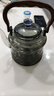 青蘋(píng)果煮茶壺煮茶器新款加厚玻璃燒水泡茶專(zhuān)用電陶爐圍爐煮茶套裝 蒸煮一體】星空煙灰提梁壺1200ML 曬單實(shí)拍圖