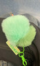 山頭林村新款可愛(ài)仿獺兔毛壓梨汽車(chē)鑰匙扣ins風(fēng)毛絨掛件情侶包掛飾禮物 熒光綠毛絨掛件1個(gè)沒(méi)有壓梨 曬單實(shí)拍圖