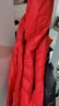 雪中飛羽絨服鴨絨男女士可拆卸帽中長(cháng)款休閑時(shí)尚情侶潮牌冬裝外套過(guò)年紅 紅色 2XL (185) 曬單實(shí)拍圖