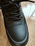 奧康（Aokang）棉鞋男冬季加絨保暖羊毛牛皮休閑中幫鞋馬丁靴 黑色  43   曬單實(shí)拍圖