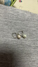 老銀匠s925銀淡水珍珠耳圈女小耳扣送女朋友養耳洞七夕節禮物珍珠銀耳圈 曬單實(shí)拍圖