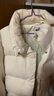 特步門(mén)店同款鴨絨羽絨服女冬季保暖面包服加厚夾克外套976428190131 棉花白 2XL 曬單實(shí)拍圖