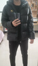 特步王鶴棣同款黑金羽絨服連帽男女冬保暖加絨加厚戶(hù)外運動(dòng)百搭三防 曬單實(shí)拍圖