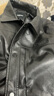 gxgjeans男裝復古pu皮美式簡(jiǎn)約夾克外套25秋新品 黑色 180/XL 曬單實(shí)拍圖