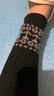 JCZS德國品牌護膝女士關(guān)節秋冬季保暖羊絨發(fā)熱加長(cháng)加厚護腿長(cháng)筒套防寒 菱形深灰色 均碼 曬單實(shí)拍圖