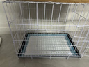 貝初眾狗籠小中大型犬狗籠子貓籠帶廁所加粗折疊寵物籠子柯基籠幼犬狗籠 白色加粗狗籠50*33*38【6斤內】 白色帶廁所托盤(pán) 清潔方便 無(wú)毛邊無(wú)倒刺不卡腳 曬單實(shí)拍圖
