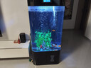 美諾魚(yú)缸客廳半圓型魚(yú)缸屏風(fēng)大中小型家用落地式玻璃金魚(yú)缸生態(tài)免換水 黑色 60*40*138 曬單實(shí)拍圖
