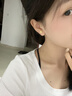 中國黃金幸運四葉草耳釘女18k耳環養耳洞耳飾七夕情人節禮物送女友老婆 18k四葉草耳釘 曬單實拍圖