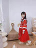 艾諾輪女寶寶拜年服套裝女童少女生新年過(guò)年衣服漢服兒童加絨加厚冬款 2058紅色【鎹頭飾+眉心貼】 加絨 130 建議身高120-130CM左右建議7-8歲 曬單實(shí)拍圖