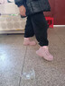 G.duck兒童雪地靴皮毛一體冬季2025新款女童大棉鞋加絨加厚女孩馬丁棉靴 紫色 30 曬單實(shí)拍圖