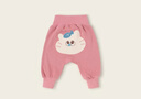 嘟嘟家兒童褲子卡通春裝寶寶長(cháng)褲春款男童pp褲洋氣女童休閑褲童裝衣服潮 粉色 100 曬單實(shí)拍圖