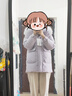波司登（BOSIDENG）冬季羽絨服女中長(cháng)款脫卸帽大毛領(lǐng)90絨保暖外套B250245268 風(fēng)鈴淡紫6453 XS 155/80A 體重約110以?xún)?曬單實(shí)拍圖