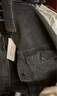 太平鳥(niǎo)女裝外套丹寧牛仔外套通勤百搭落肩袖短款上衣 灰色 S 曬單實(shí)拍圖