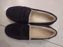 百麗踏【廠(chǎng)牌】豆豆鞋年復古真皮平底毛毛鞋加絨磨砂軟底樂(lè )福鞋 黑色加絨 37 曬單實(shí)拍圖