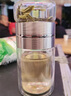 Mercede德國精工雙層玻璃保溫水杯茶水分離泡茶杯高檔便攜迷你 精雕工藝[鋼本色]200ml 曬單實(shí)拍圖