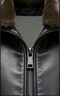 凱撒（KAISER）冬季新款真皮皮衣男加絨加厚毛領(lǐng)小牛皮夾克中老年爸爸裝保暖外套 深灰色 XL 180 建議【140-155斤】 曬單實(shí)拍圖